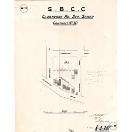 Gladstone Road Sectional Sewer, Contract No. 30, Dutton Park - 1913