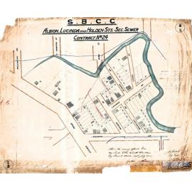 Sectional sewer for Albion, Lucinda and Holden Street, Woolloongabba - 1913