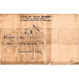 Plan of proposed drainage, O'Keefe Street, Station Street, and Logan Road, Woolloongabba - 1913