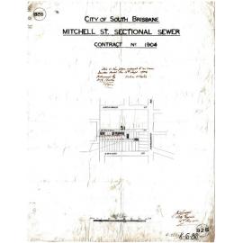 Mitchell Street sectional sewer, West End - 1904