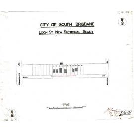 Loch Street sectional sewer, West End - 1905