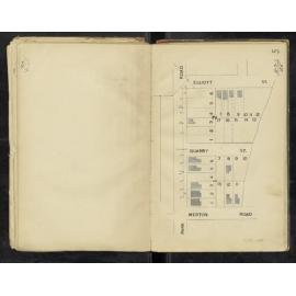Drainage map showing houses on Park Road near Elliott, Quarry Street and Merton Road, Woolloongabba - 1913