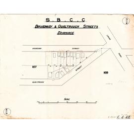 Broadway and Qualtrough Street drainage, Woolloongabba - 1916