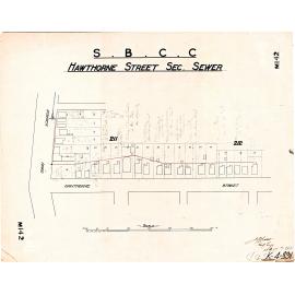 Ipswich Road and Hawthorne Street sectional sewer, Woolloongabba - 1917