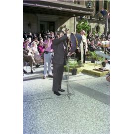 Ceremony of grant of Freedom to the City to the 4th Signal Regiment, Brisbane City - 1975
