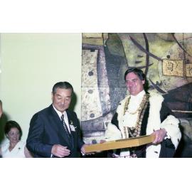 Reception for the Mayor of Fukuoka, Japan - 1975