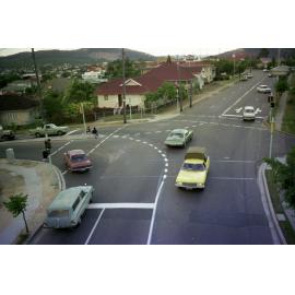 New traffic lights - corner Waterworks Road and Jubilee Terrace, Ashgrove - 1976