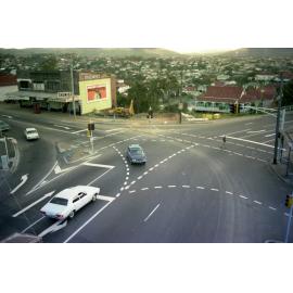 New traffic lights - corner of Musgrave Road and Enoggera Terrace, Red Hill - 1976