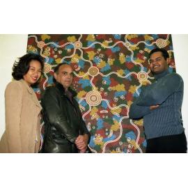 DAR Indigenous Art and Culture Festival staff at art gallery, Newstead - 2000