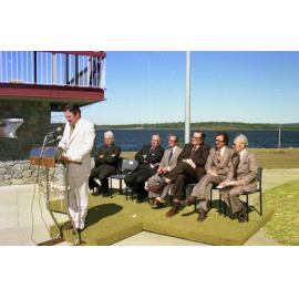 Opening of North Pine Dam - 1976