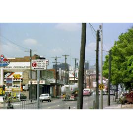 Ann Street southbound near corner of Chester Street, Fortitude Valley - 1982