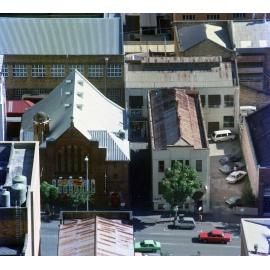 Pancake Manor in St Luke's Cathedral in Charlotte Street, Brisbane City - 1987