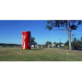 Silo painted to look like a Coca-Cola can, Jindalee - 1994