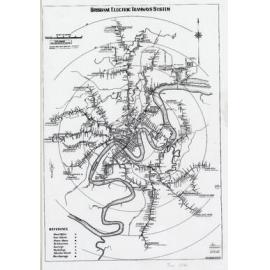 Brisbane Tramways Route Map 1941