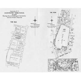 Paddington Cemeteries - Various historical documents on 