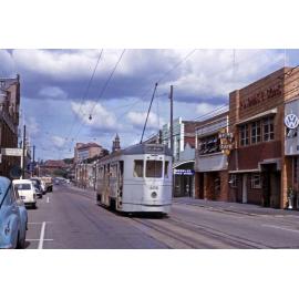 Tram No. 409 at Stanley Street, South Brisbane  - 1964