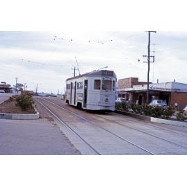 FM tram No. 483 on Gympie Road, Chermside - 1964