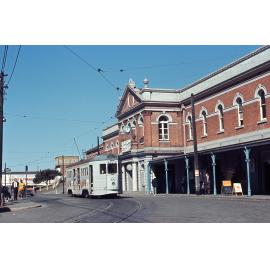 Tram No. 433 looking south at South Brisbane Station - 1968