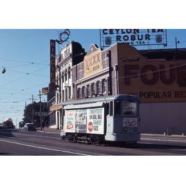 Tram No. 15 advertising Coke at Petrie Bight - 1968