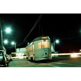 Tram No. 450 at Waterworks Road terminus, Ashgrove - 1968