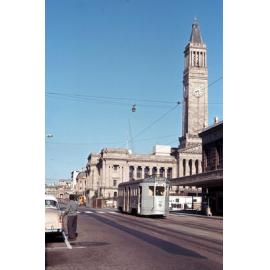 Tram No. 441 near City Hall on Adelaide Street, 1968