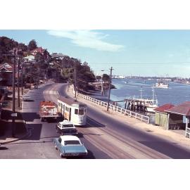 Tram No. 481 on Kingsford Smith Drive, looking east - 1968