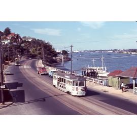Tram No. 341 on Kingsford Smith Drive, looking east - 1968