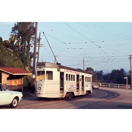 Tram No.  472 on Kaye Street, Bardon - 1968