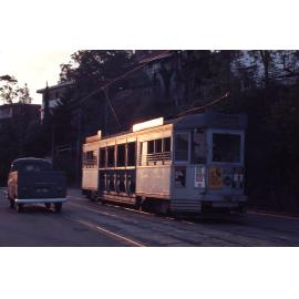 Tram No. 302 at corner of Latrobe Terrace and Reading Street, Paddington - 1968