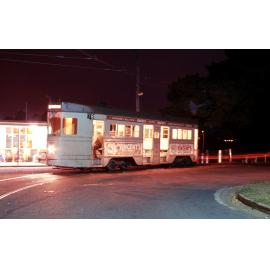 Tram No. 465 at terminus on corner of Hoogley Street and Orleigh Street, West End - 1968