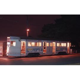 Tram No. 487 at terminus on corner of Hoogley Street and Orleigh Street, West End - 1968