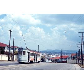 Tram No. 413 at corner of Old Cleveland Road and Dorothy Lane, Camp Hill - 1968