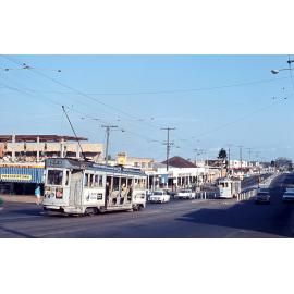 Trams No. 293 and No. 430 at terminus on Logan road, Mt Gravatt - 1968