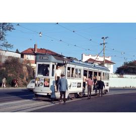 Tram No. 293 on Logan Road near Ridge Street, Greenslopes - 1968