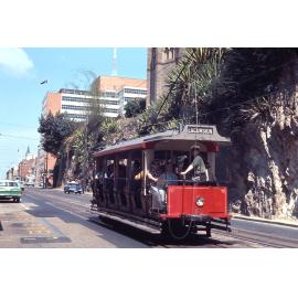 Tram No. 65 on Adelaide Street, Brisbane City - 1968