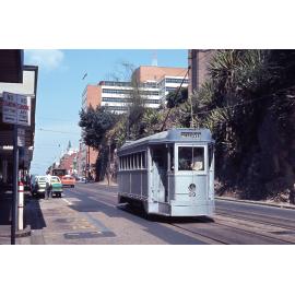 Tram No. 99 on Adelaide Street, Brisbane City - 1968