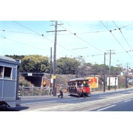 Trams No. 99 and No. 65 on Milton Road - 1968