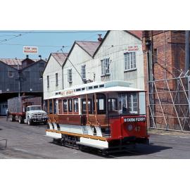 Tram no. 47 at Milton workshop - 1968