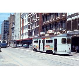 Tram No. 534 and No. 370 on Adelaide Street - 1968