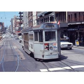Tram No. 370 on Adelaide Street - 1968