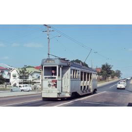 Tram No. 328 at Samford Road terminus, Enoggera - 1968