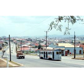 Tram No. 411 on Old Cleveland Road near corner of Brown Street, Camp Hill - 1968