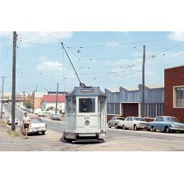 Tram No. 231 on side road, Woolloongabba - 1968