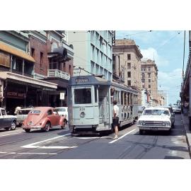 Tram No. 231 at corner of George Street and Ann Street - 1968