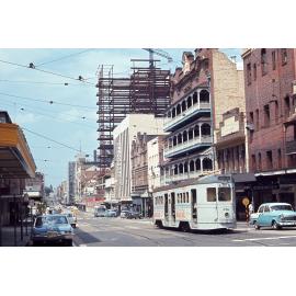 Tram No. 456 at corner of Adelaide Street and George Street - 1968