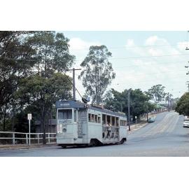 Tram No. 385 in Bardon - 1968