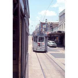 Tram No. 370 on George Street, Brisbane City - 1968