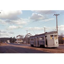 Tram No. 510 leaving terminus at Salisbury - 1969