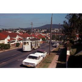 Tram No. 452 on Ganges Street, West End - 1969