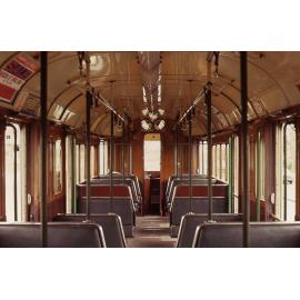 Tram interior of No. 535 - 1969
